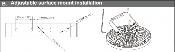 200 ватт AC90V~305V привел высокий объектив 60Â°/90Â°/120Â° света 140LPW Meanwell залива оптический опционный