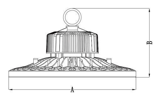 материал литого алюминия плашки света залива СИД UFO 100W высокий 5 лет гарантии