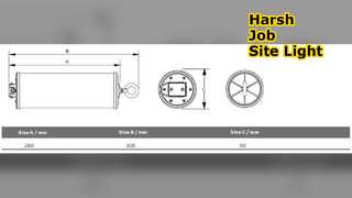Прочный светодиодный рабочий фонарь мощностью 15 Вт для тяжелых работ