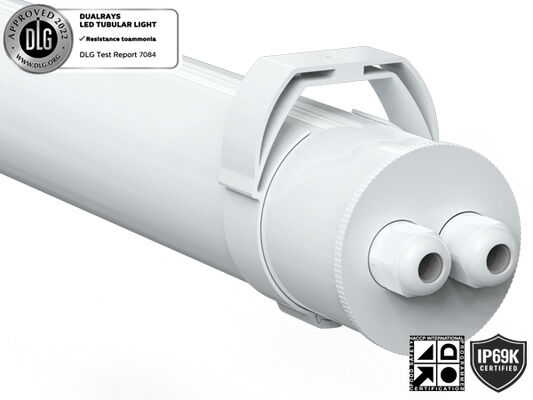 0.6м 20Вт IP69K IK10 TB7 Светодиодная трубчатая лампа, специально для предприятий пищевой промышленности, химических производств, складов для содержания животных, автомоек