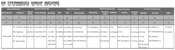 D4 светодиодная влагостойкая лампа с мощностью до 160 LPW DIP Power/3CCT/3-Phase Changing 1SKU=12SKU дружественная для идеального решения для многих приложений, таких как парковочные места, гаражи, фабрики