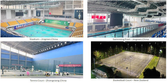 150 Вт Модульный светодиодный спортивный свет для 300 Вт Металлического галида Замена с 7 лет Гарантия с умным беспроводным управлением Zigbee