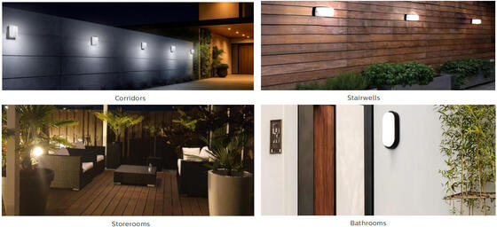 8W Bulk Head LED Porch Light с аварийной функцией и датчиком движения IP65