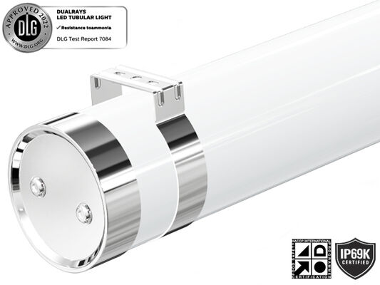 DUALRAYS LIGHTING MTB6 Светодиодный морской трубчатый светильник IP66 IP69K IK10 Защита изготовлена ​​из высококачественных некоррозионных материалов - ПММА, поликарбоната и нержавеющей стали 304/316.