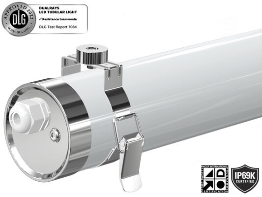DUALRAYS LIGHTING MTB6 Светодиодный морской трубчатый светильник IP66 IP69K IK10 Защита изготовлена ​​из высококачественных некоррозионных материалов - ПММА, поликарбоната и нержавеющей стали 304/316.