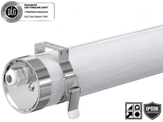 DUALRAYS LIGHTING MTB6 Светодиодный морской трубчатый светильник IP66 IP69K IK10 Защита изготовлена ​​из высококачественных некоррозионных материалов - ПММА, поликарбоната и нержавеющей стали 304/316.