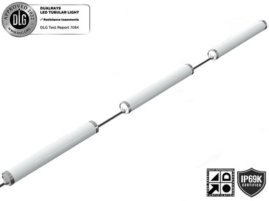DUALRAYS LIGHTING MTB6 Светодиодный морской трубчатый светильник IP66 IP69K IK10 Защита изготовлена ​​из высококачественных некоррозионных материалов - ПММА, поликарбоната и нержавеющей стали 304/316.