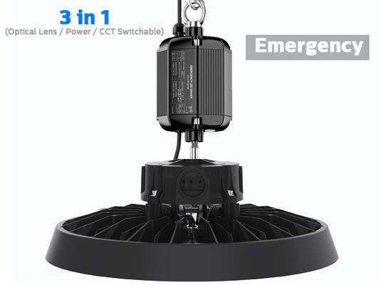 IP65 IK08 185lm/W Освещение склада ENEC CE DUALRAYS LIGHTING HB5 UFO Led High Bay Lights Выбор мощности CCT Highbay Light с аварийным модулем