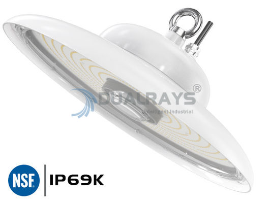 Супермаркет фабрики еды света IP69K IK10 150W 140LPW залива UFO высокий