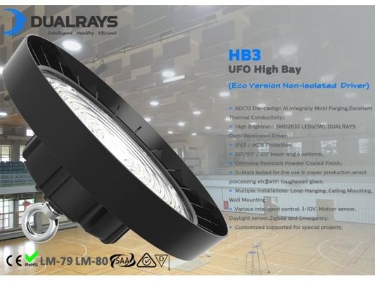 Свет колокол 100W 140LPW IP65 залива UFO хорошего тепловыделения высокий 50000 часов жизненного периода